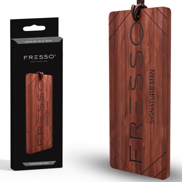 Závěsná vůně ve dřevě - FRESSO Signature Man